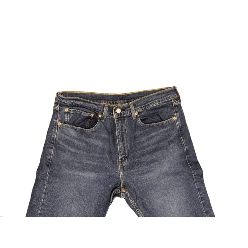 Levi's 505 Men’s Dark Wash Faded Blue Denim Jeans W34 L32​​​​​ - Picture 2 of 8